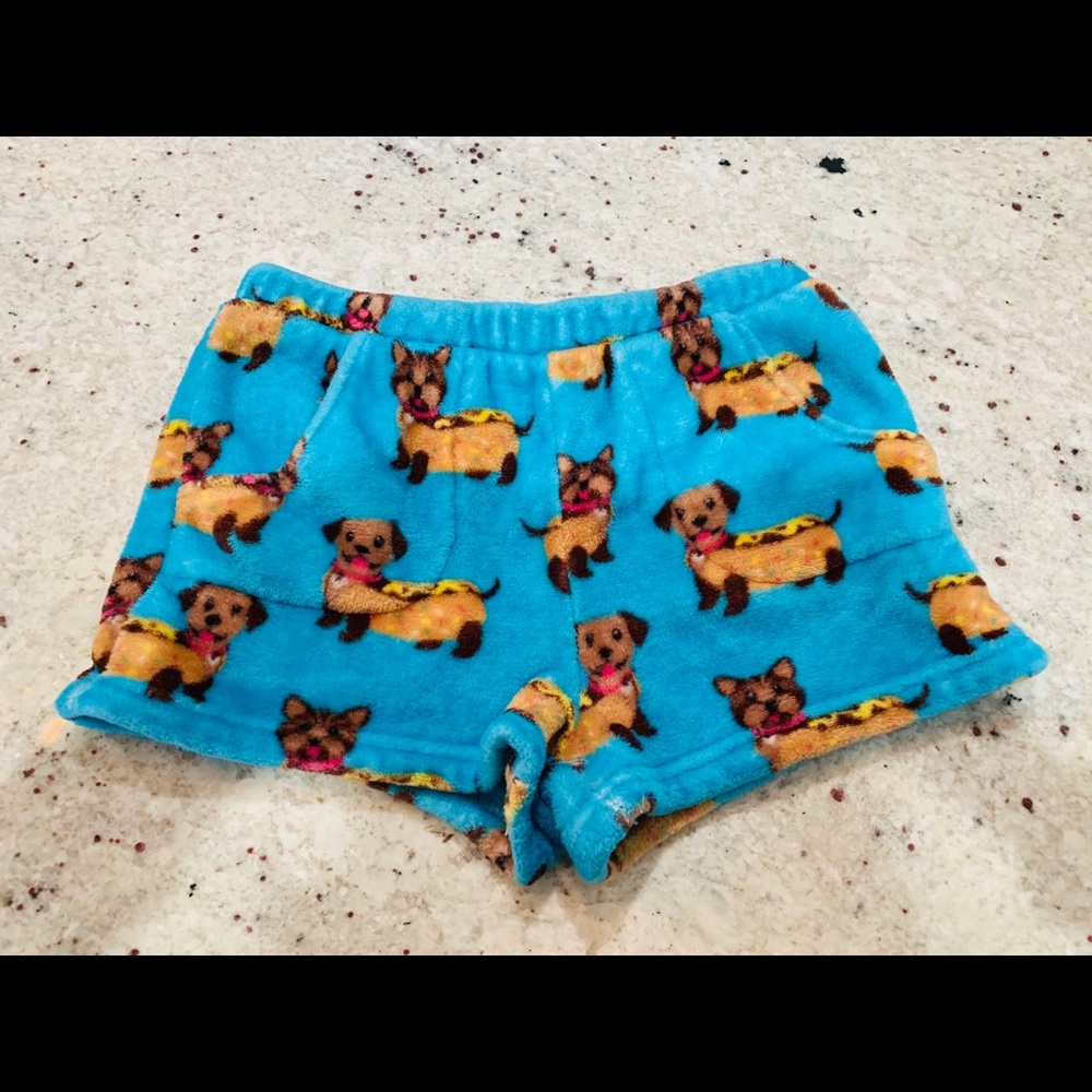 Fluffy Dachshund Pajama Shorts